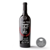 Texas Tech Custom Alumni Etched Wine