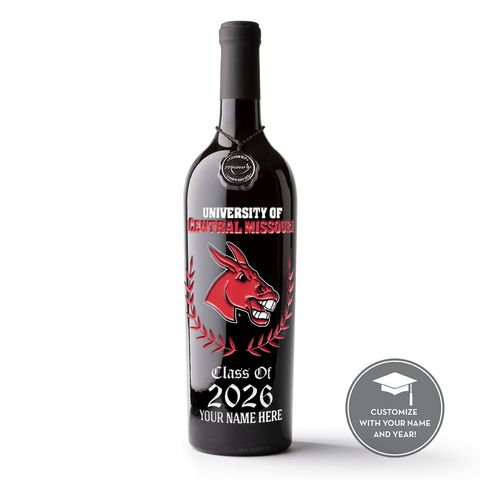 UCM Custom Alumni Etched Wine