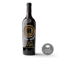 UC Santa Barbara Commemorative Graduate Etched Wine