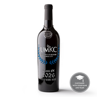 UMKC Custom Alumni Etched Wine