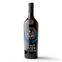 University of San Diego Custom Alumni Etched Wine