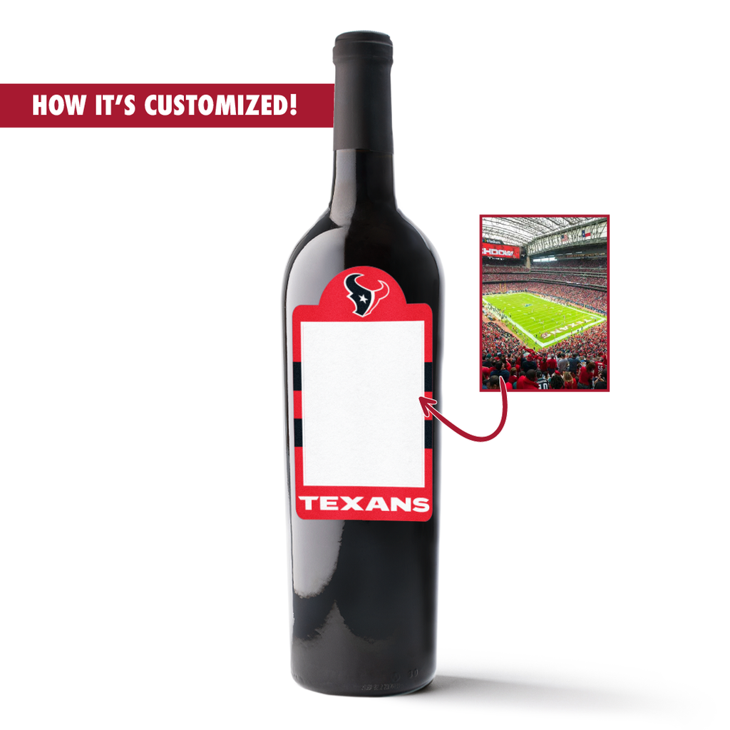 Houston Texans Custom Photo Label Cabernet Sauvignon