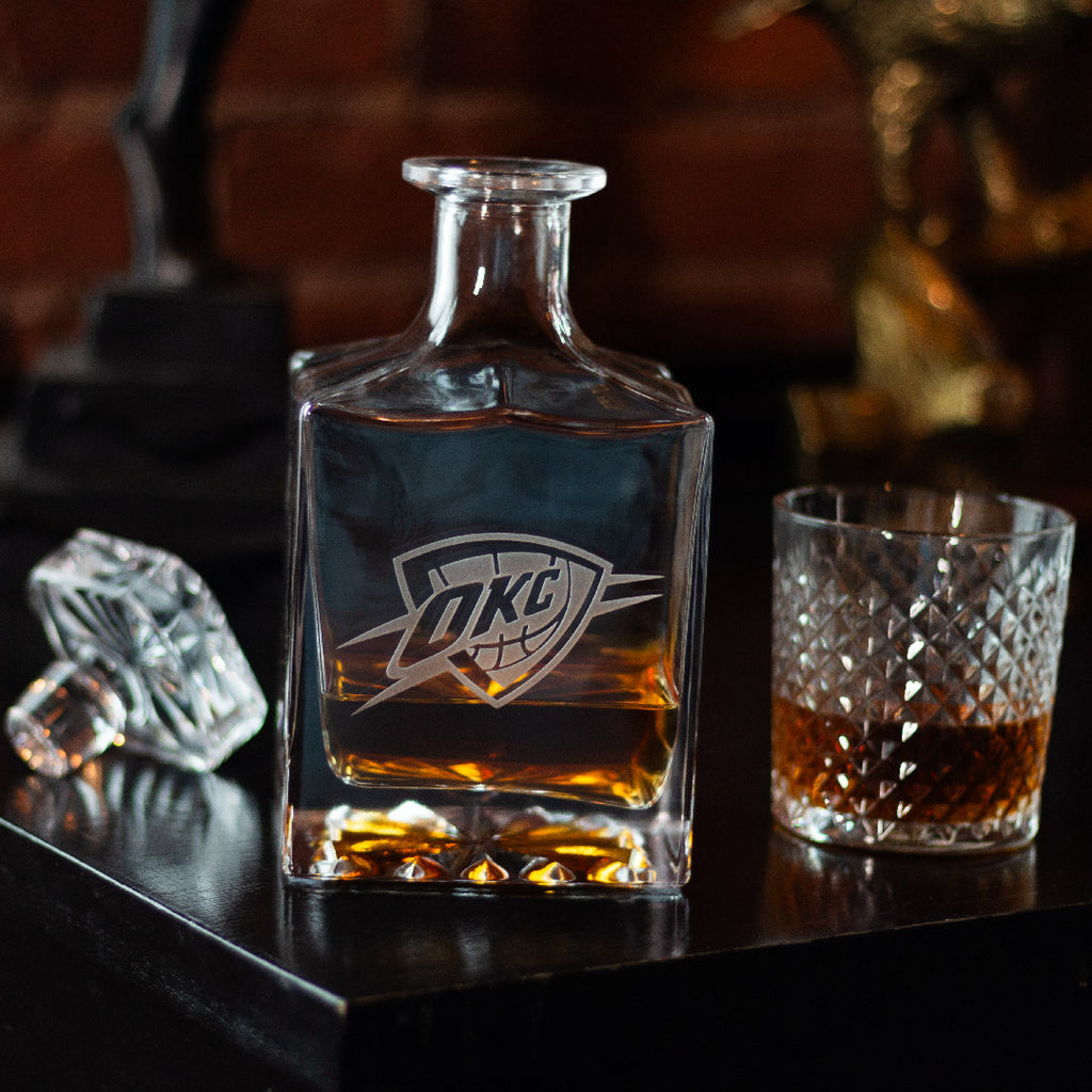 Oklahoma City Thunder Square 1L Decanter