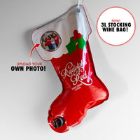 Rudolph Red 3L Holiday Stocking with Custom Photo Label