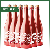 HO HO HO Metallic Red Bubbly Party Pack