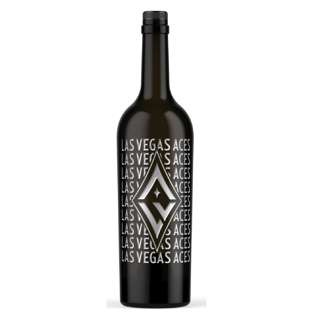 Las Vegas Aces collectible display wine bottle from Mano's Wine