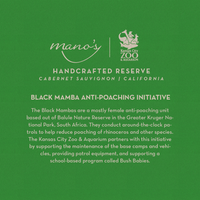 Eastern Black Rhinoceros Etched Cabernet Sauvignon