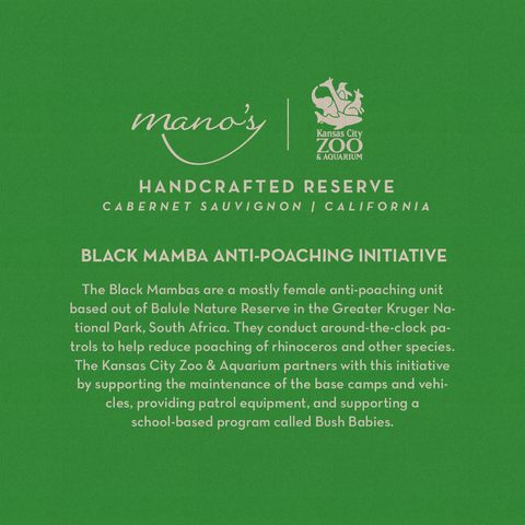 Eastern Black Rhinoceros Etched Cabernet Sauvignon