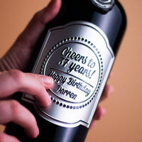 Birthday Cheers Custom Etched Wine Bottle