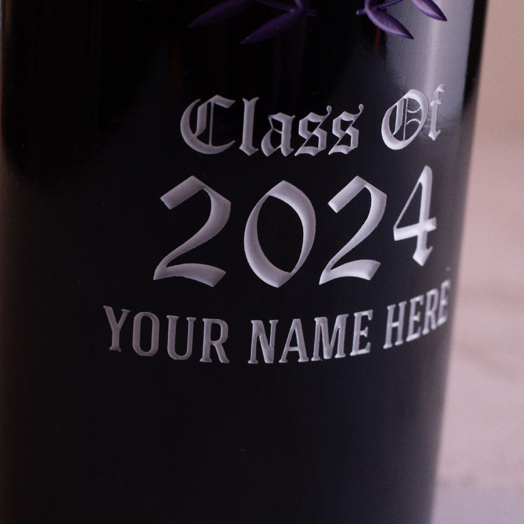Northwestern University Custom Alumni Etched Wine