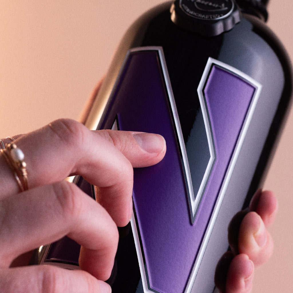 Northwestern University Logo Etched Wine