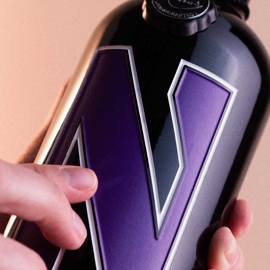 Northwestern University Logo Etched Wine