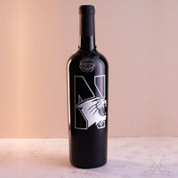 Northwestern University Wildcats Etched Wine