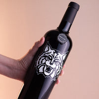 University of Arizona Wildcat Etched Wine