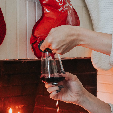 Rudolph Red 3L Holiday Stocking with Custom Photo Label