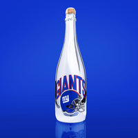 New York Giants Helmet Metallic Silver Bubbly