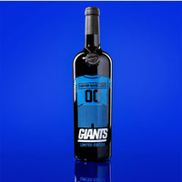 New York Giants Custom Jersey Etched Wine