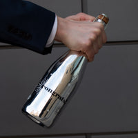 Congrats Metallic Silver Bubbly