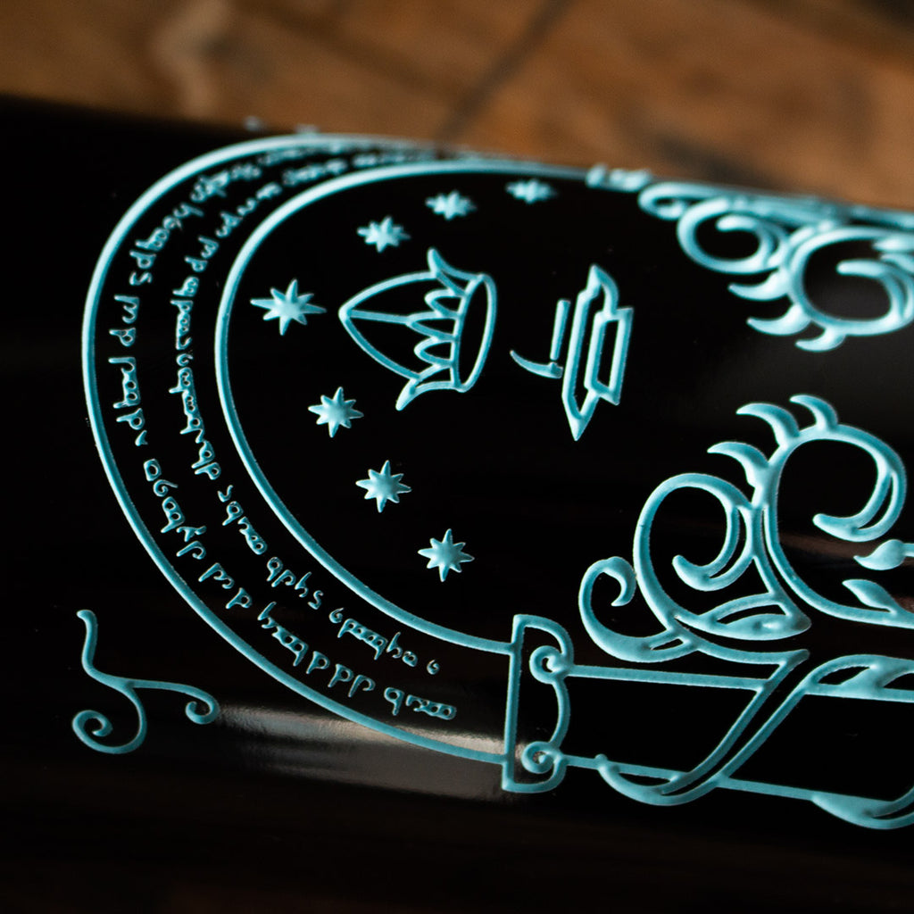 The Lord of the Rings Doors of Durin Etched Wine