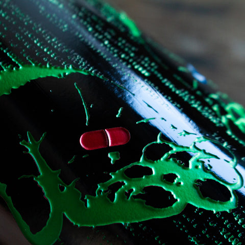 The Matrix Code Etched Wine