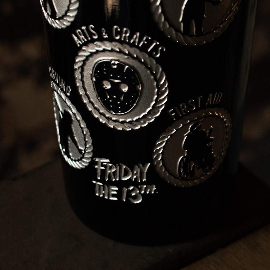 Friday the 13th Camp Activities Etched Wine