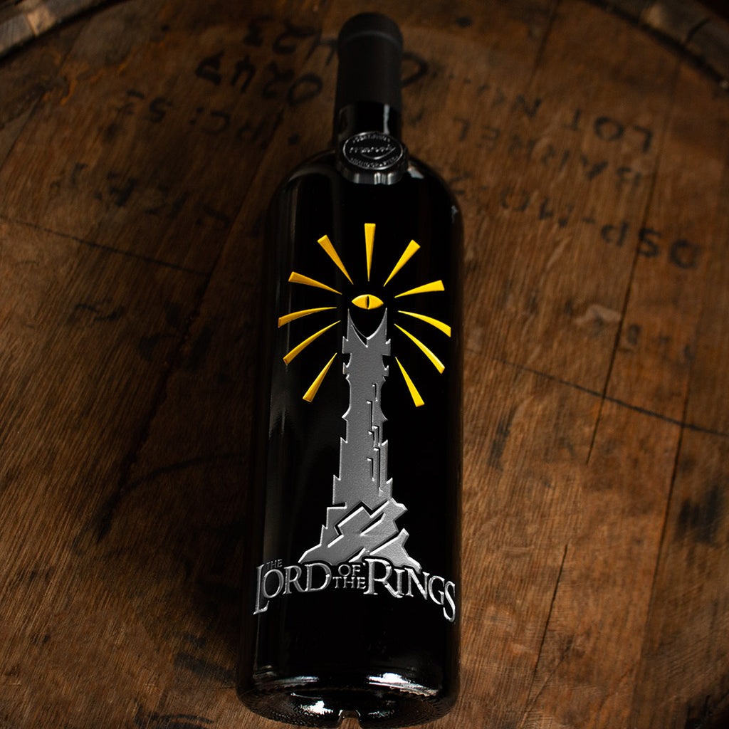 The Lord of the Rings Eye of Sauron Tower Etched Wine