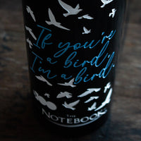 The Notebook Bird Quote Etched Wine