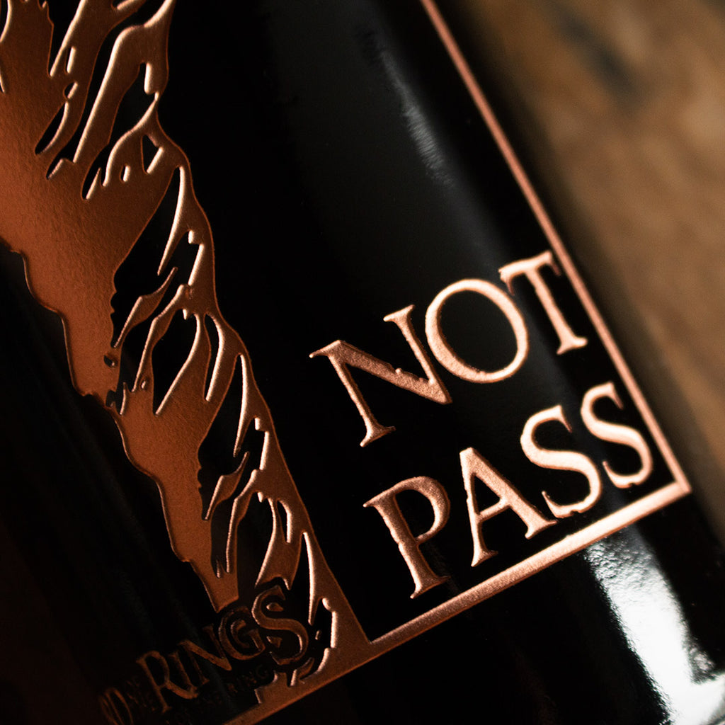 The Lord of the Rings Gandalf the Gray Staff Etched Wine