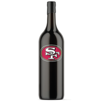 San Francisco 49ers Logo 3L Etched Wine