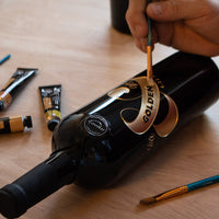 Mr & Mrs Custom Etched Wine Bottle