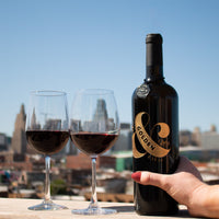 Mr & Mrs Custom Etched Wine Bottle