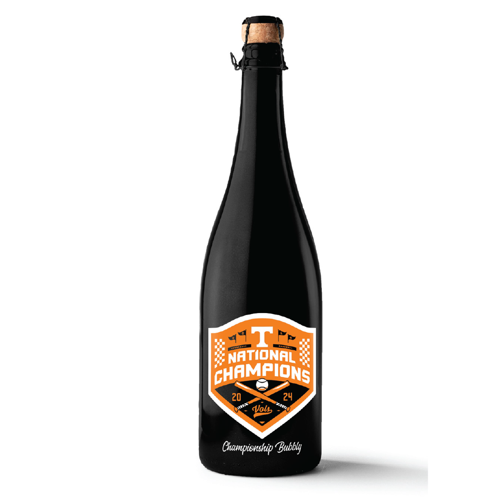 Tennessee 2024 Baseball National Champions Matte Black Bubbly