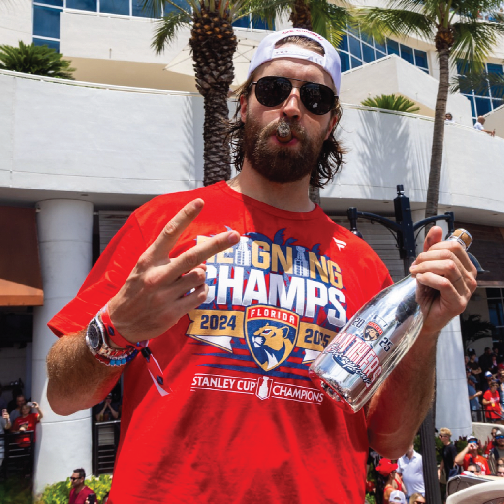 2025 Florida Panthers Stanley Cup Champions Trophy Silver Bubbly