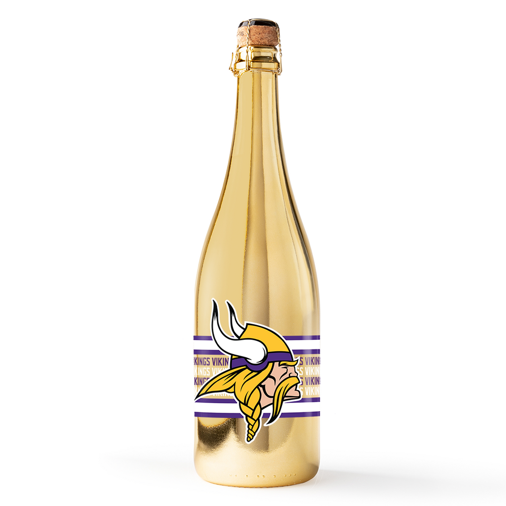 Minnesota Vikings Metallic Gold Bubbly