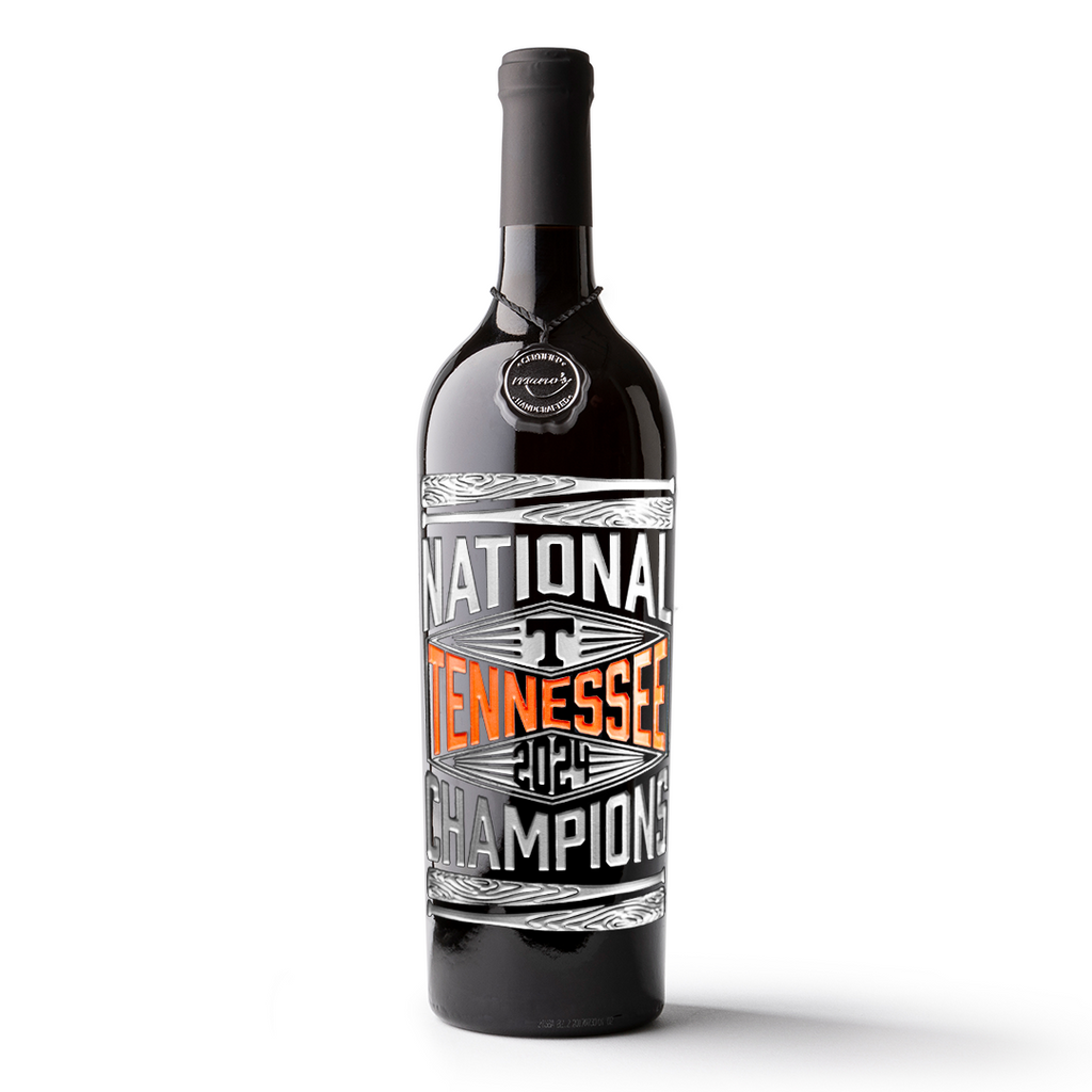 Tennessee 2024 Baseball National Champions Etched Wine