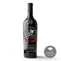 Virginia Tech Custom Alumni Etched Wine