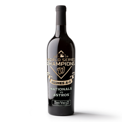Washington Nationals 2019 World Series Vault Etched Wine