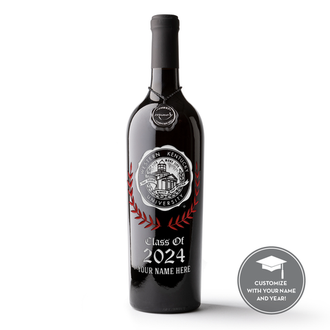 Western Kentucky University Custom Alumni Etched Wine