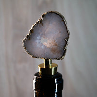 White Geode Wine Stopper
