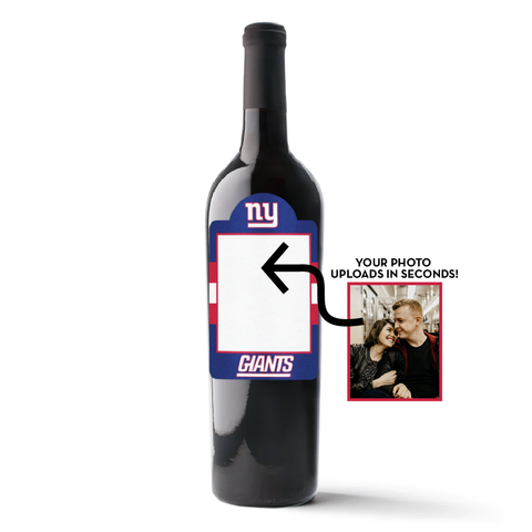 New York Giants Custom Photo Label