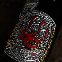 Kansas City Chiefs 2022 Champions Ring Etched Wine