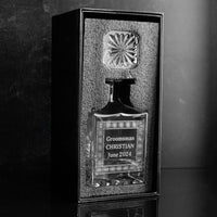 Custom Text in Frame Crystal Glass Decanter