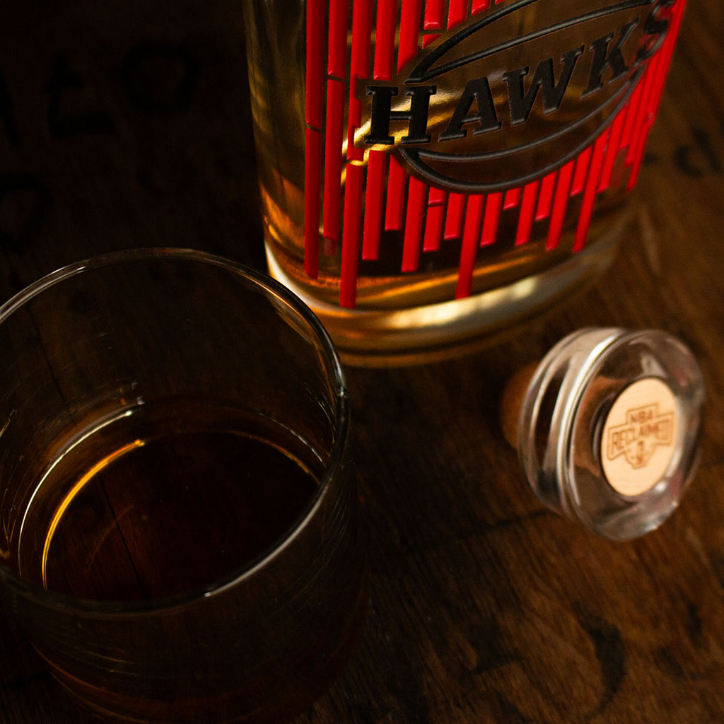 Atlanta Hawks Court Spirits Display Bottle