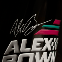 #48 Alex Bowman Race Stripes Etched Wine Bottle