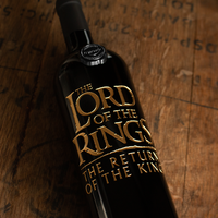 The Lord of the Rings Return of the King Logo Etched Wine
