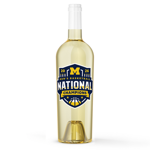 Michigan 2026 Men's Basketball National Champions Chardonnay
