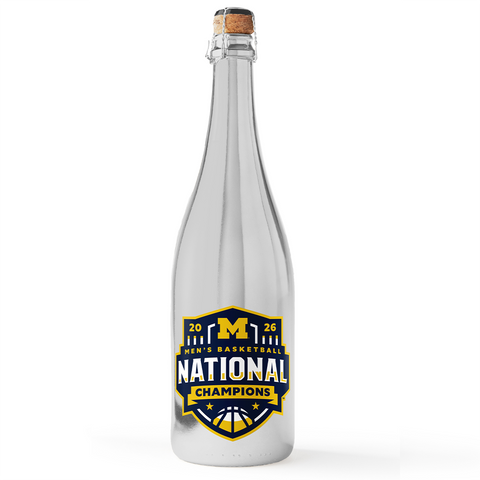 Michigan 2026 Men's Basketball National Champions Silver Bubbly