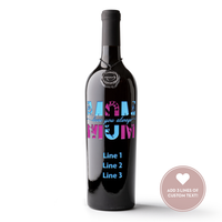Love you Always Custom Etched Wine Bottle