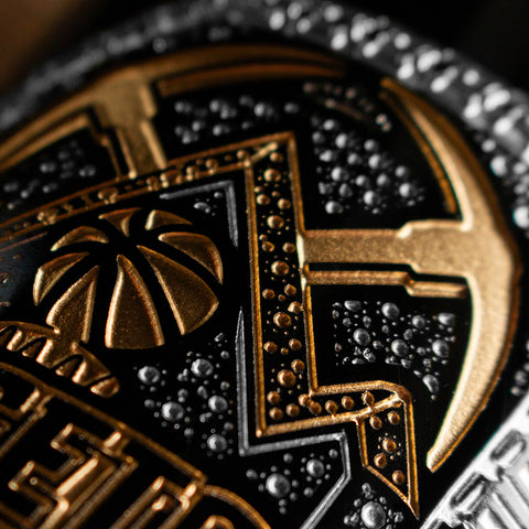 Nuggets 2023 Commemorative Championship Ring Etched Wine Bottle