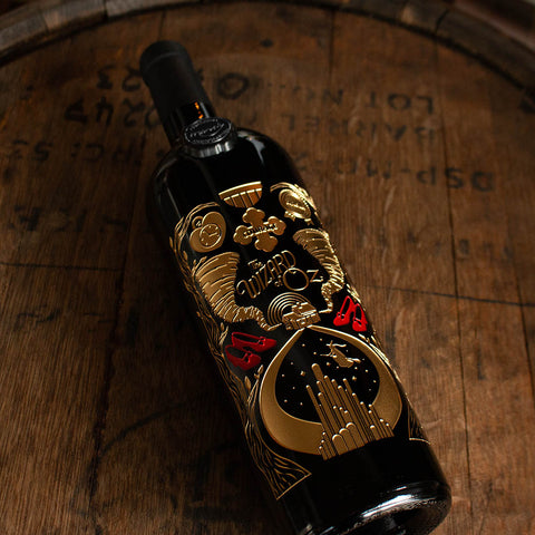 The Wizard of Oz Tornado Etched Wine